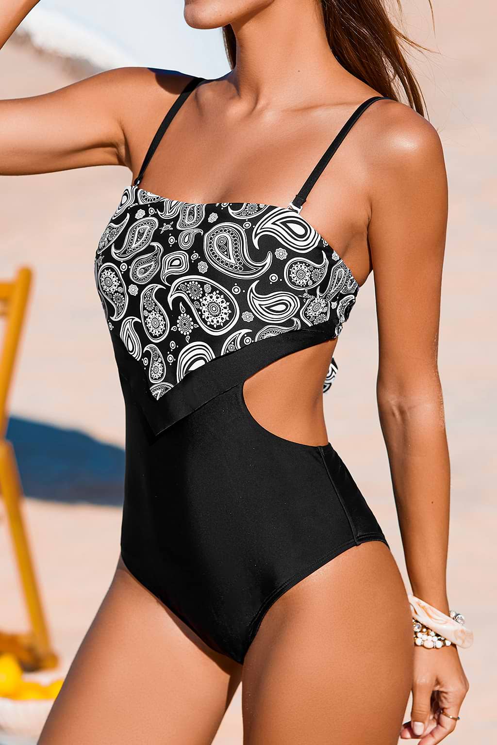 Twist & Turn Paisley One-Piece Swimsuit