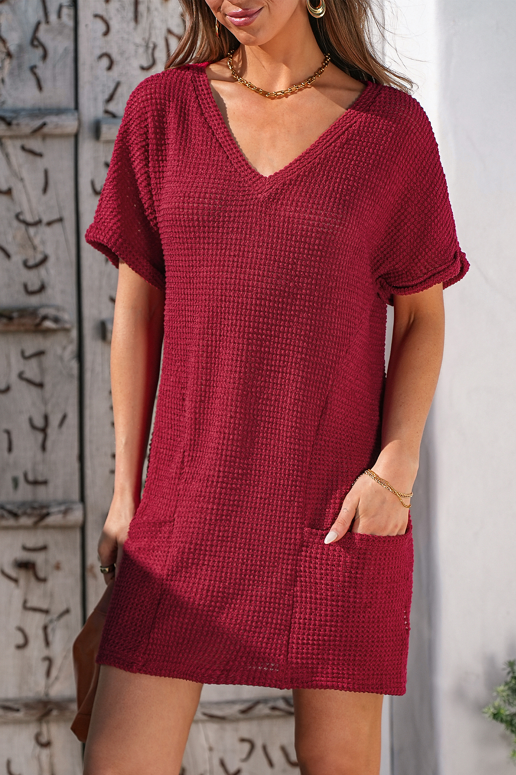 Minivestido rojo ruborizado