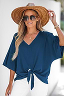 Ruimte om te ademen Blauwe top