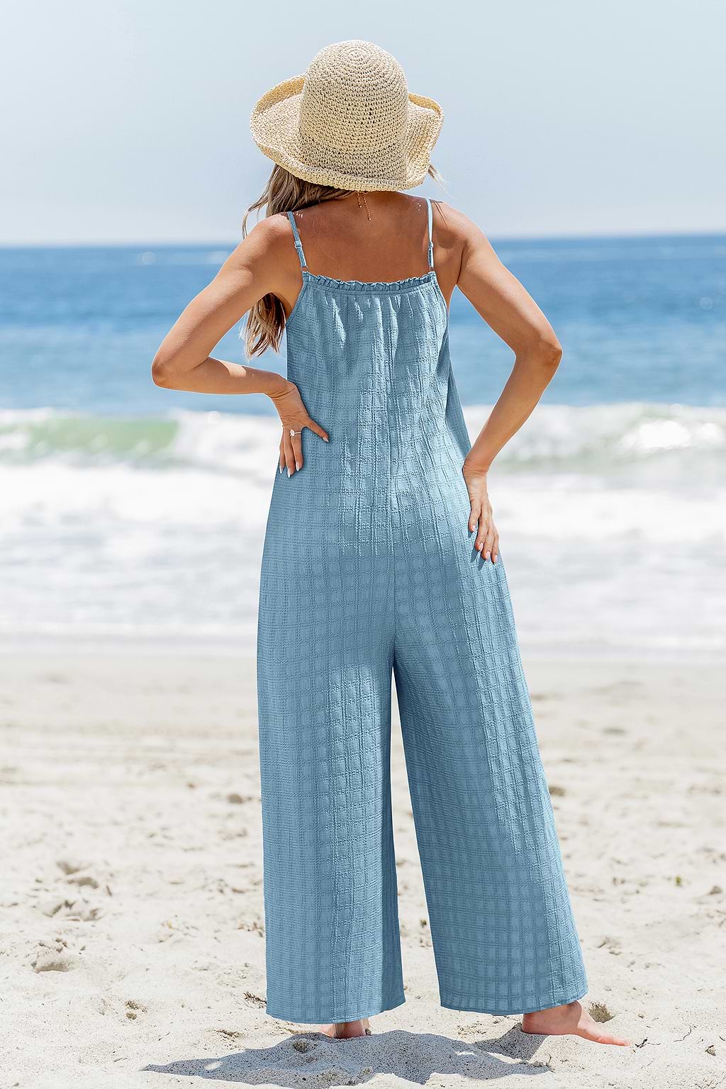 Sky Bound Blue Jumpsuit