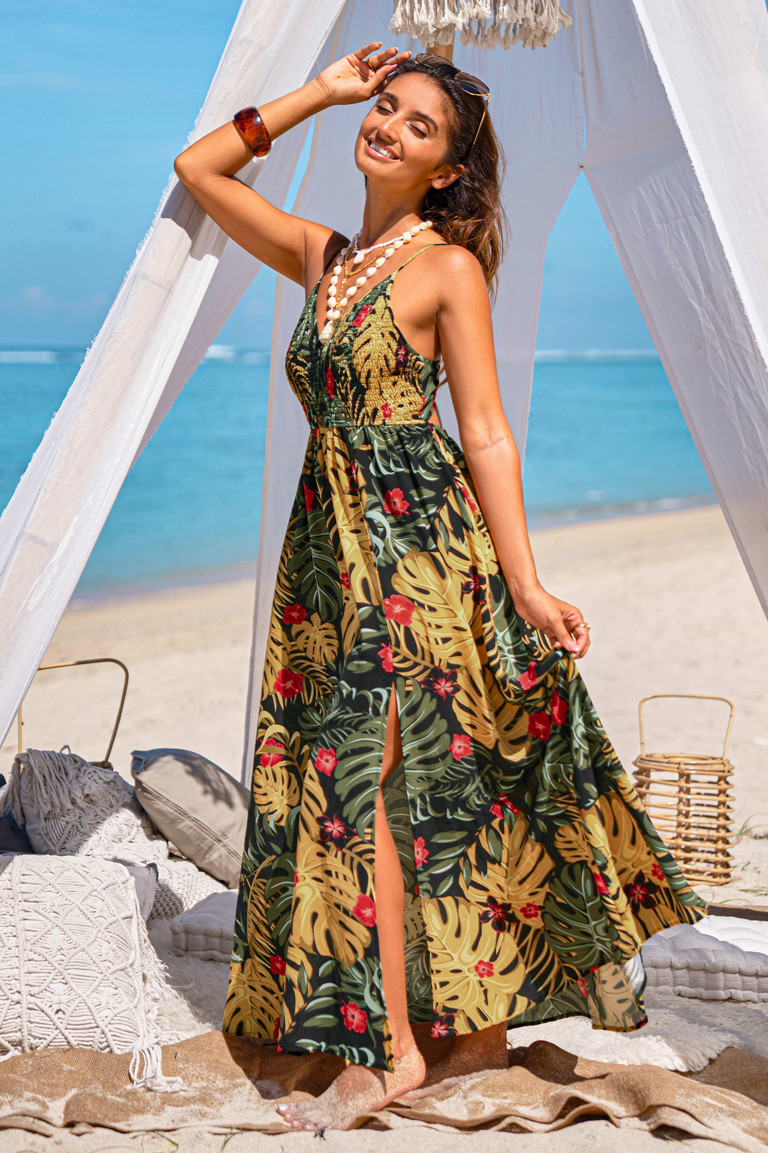 Seaside Story Tropical Maxi Dress | Effortless Island Style | Cupshe