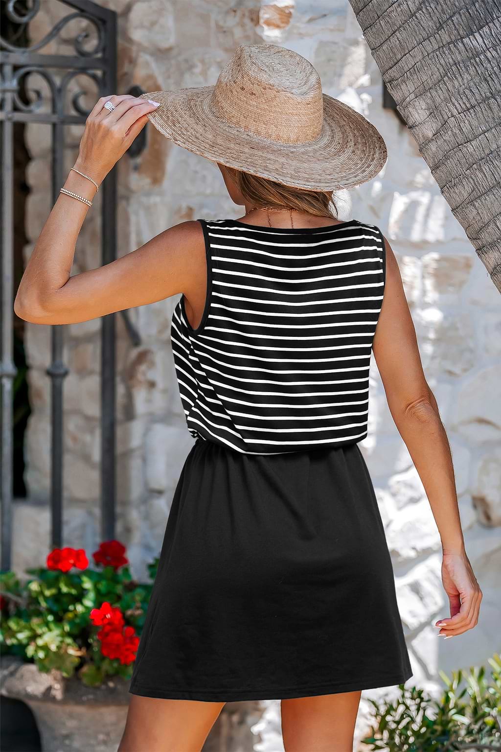 Clear Mind Striped Mini Dress