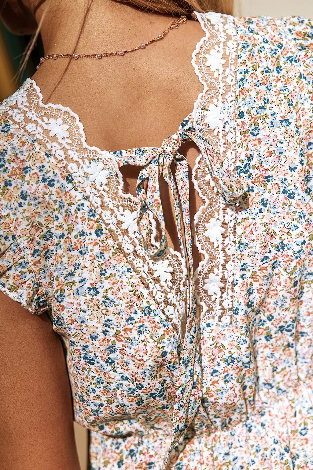 Zoete Zonneschijn Bloemen Mini Jurk