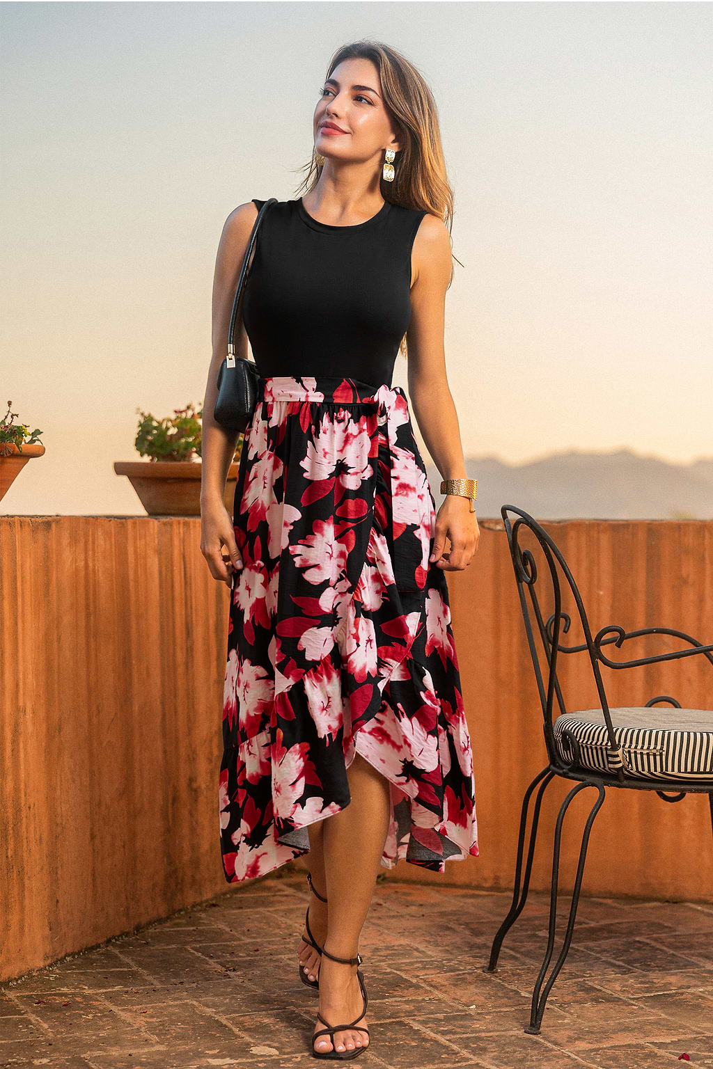 Garden Way Floral Midi Dress