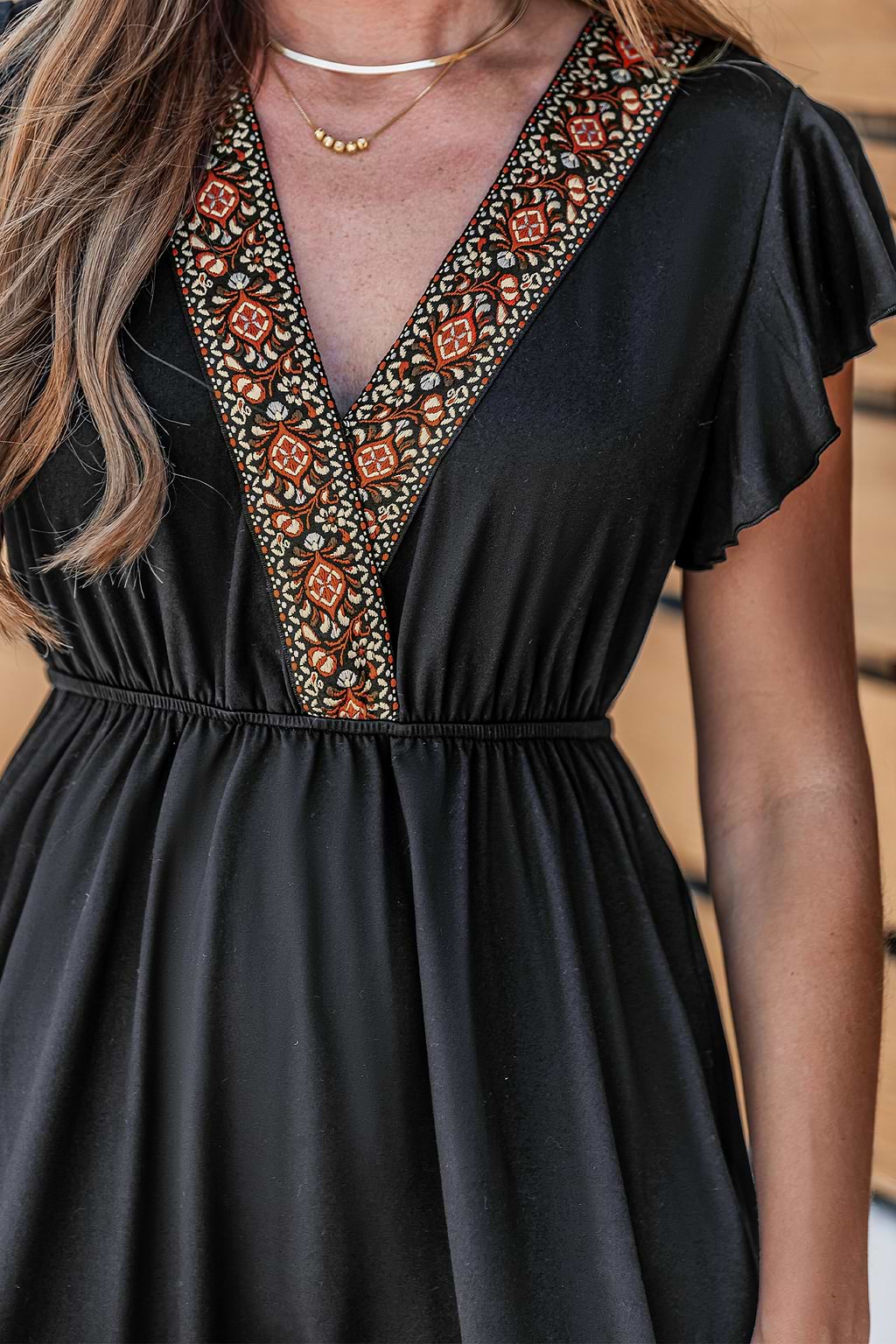 Say Hello Black Mini Dress