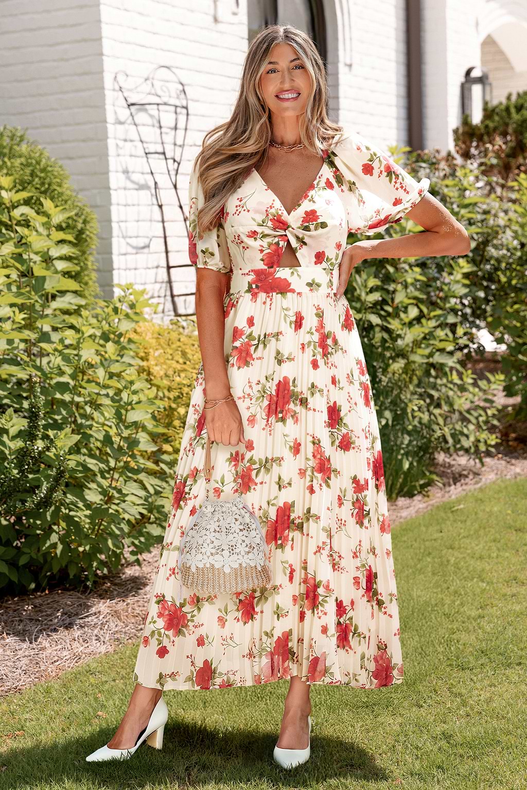 Meant to Be Floral Midi Dress