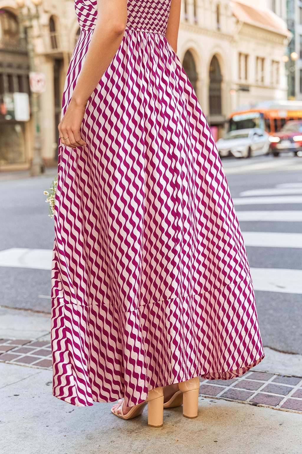 Run the Show Abstract Maxi Dress