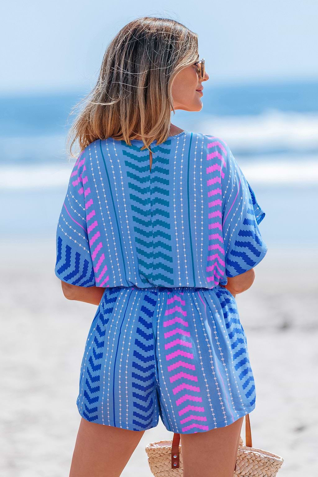 Sweet Agenda Blue Romper