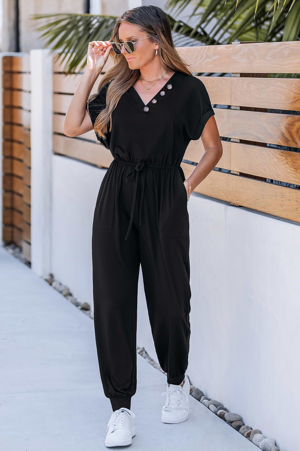 Cool Factor Black Jumpsuit