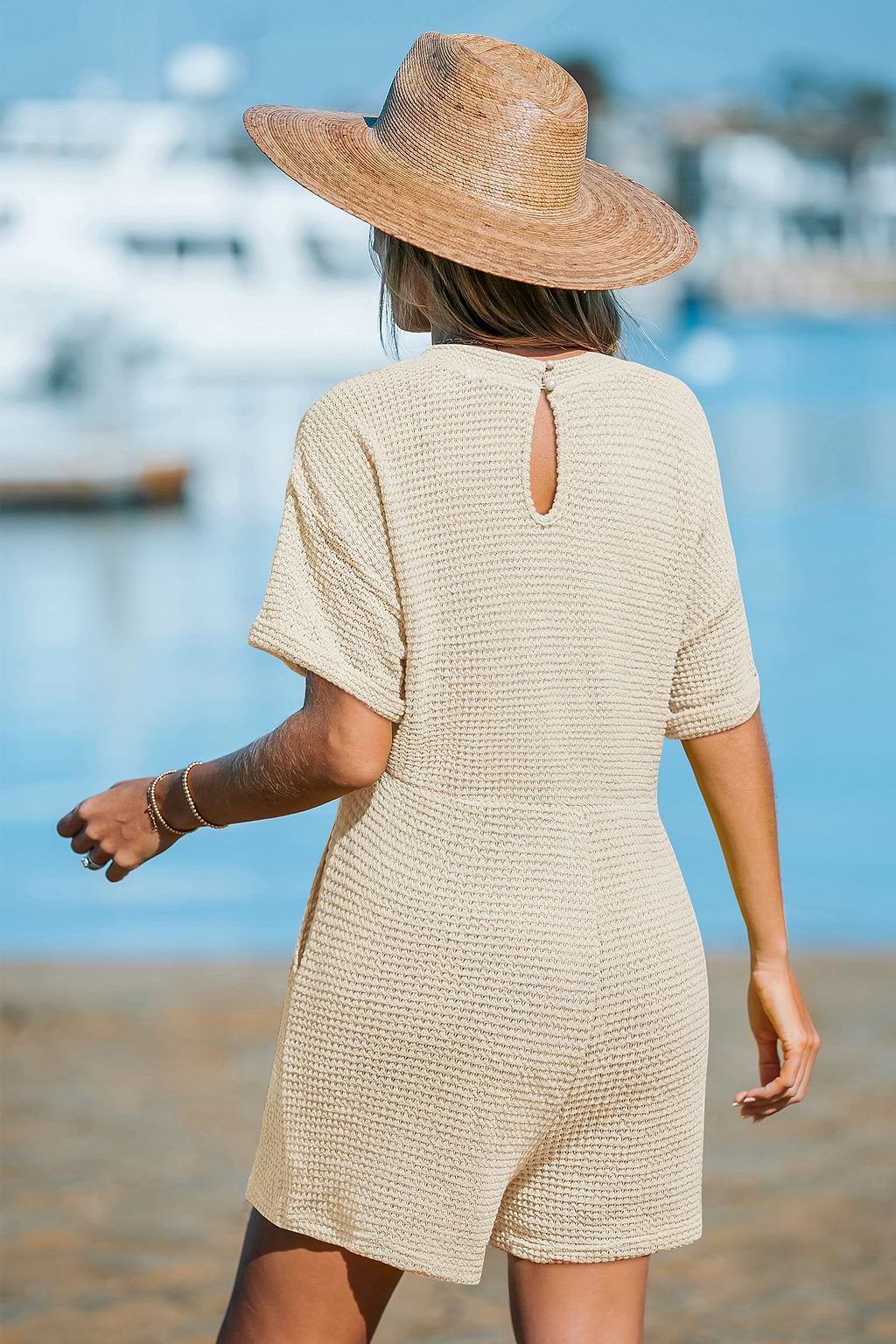 Cozy Mood Beige Romper