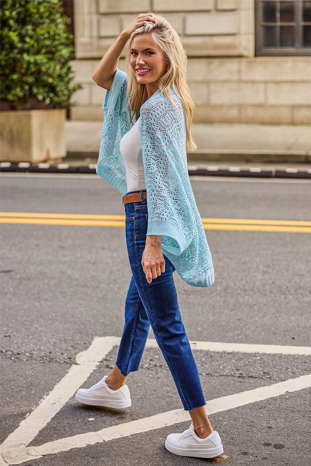 Peace & Quiet Blue Cardigan