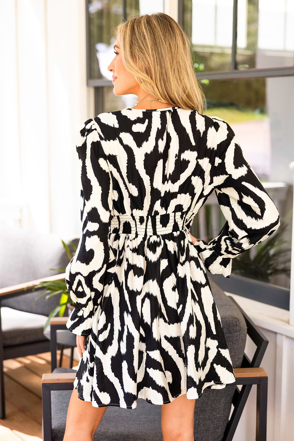 Day Dreamer Abstract Mini Dress