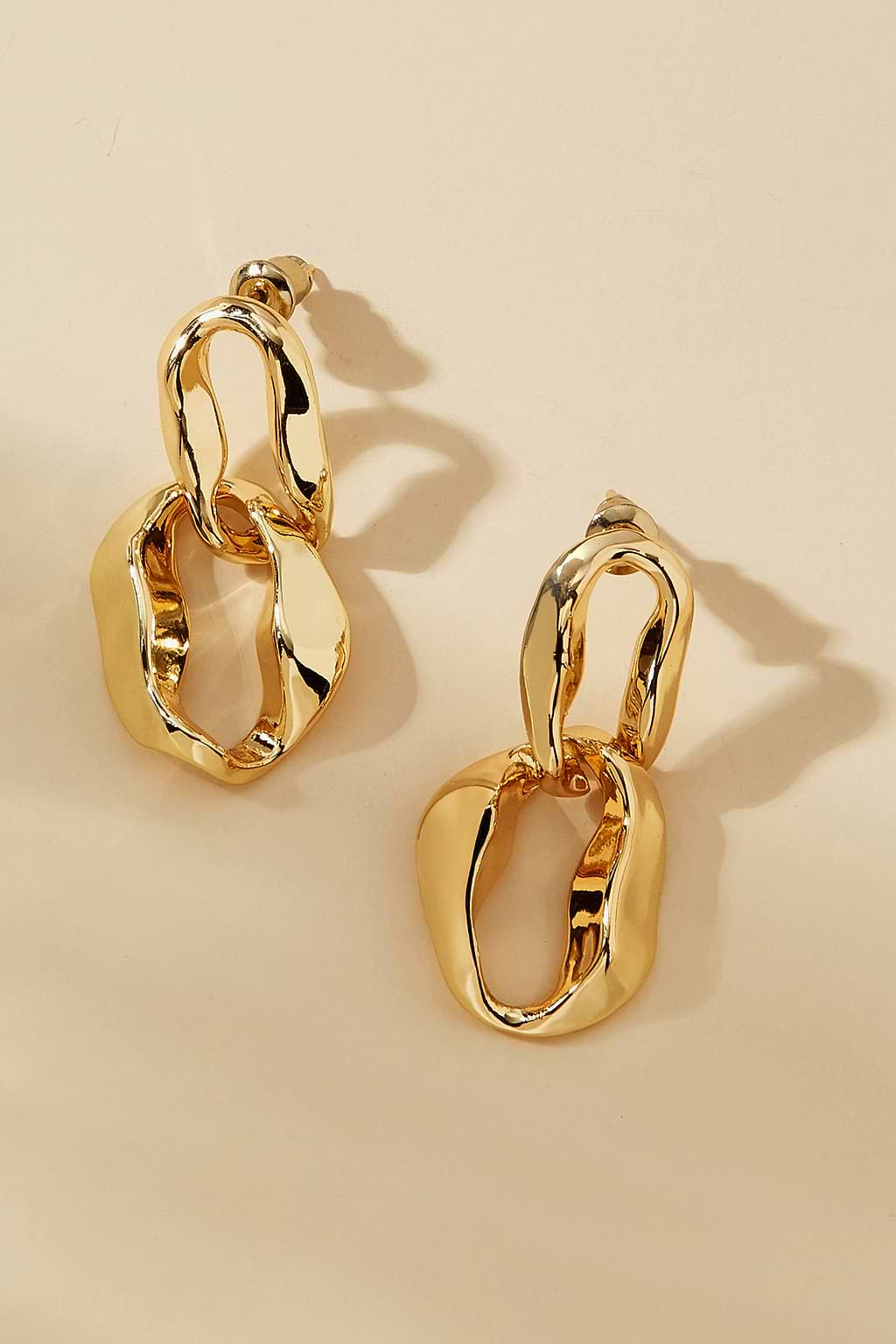 Aurora Loop Gold-Tone Earrings