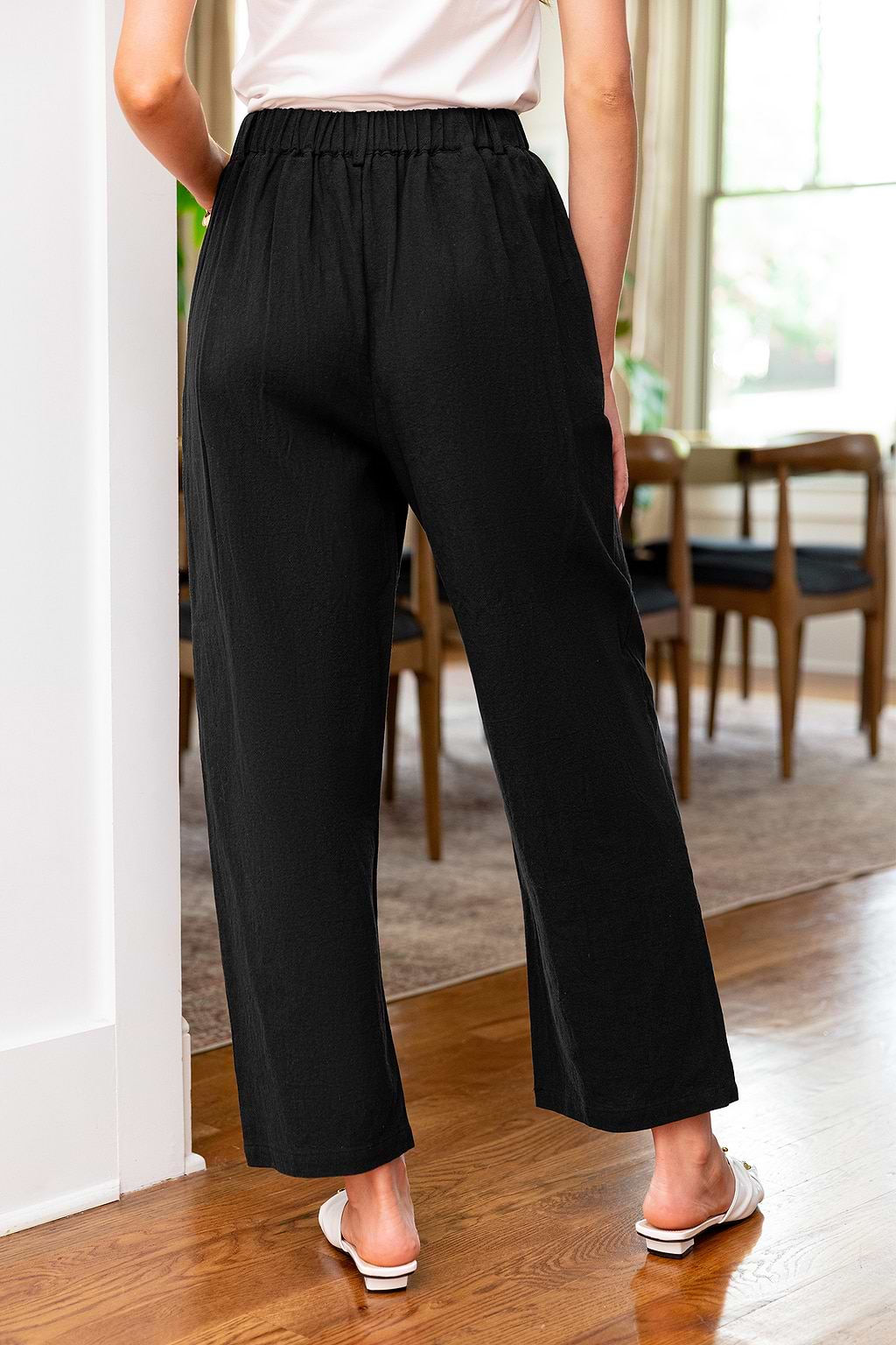 Straight Talk Black Pants