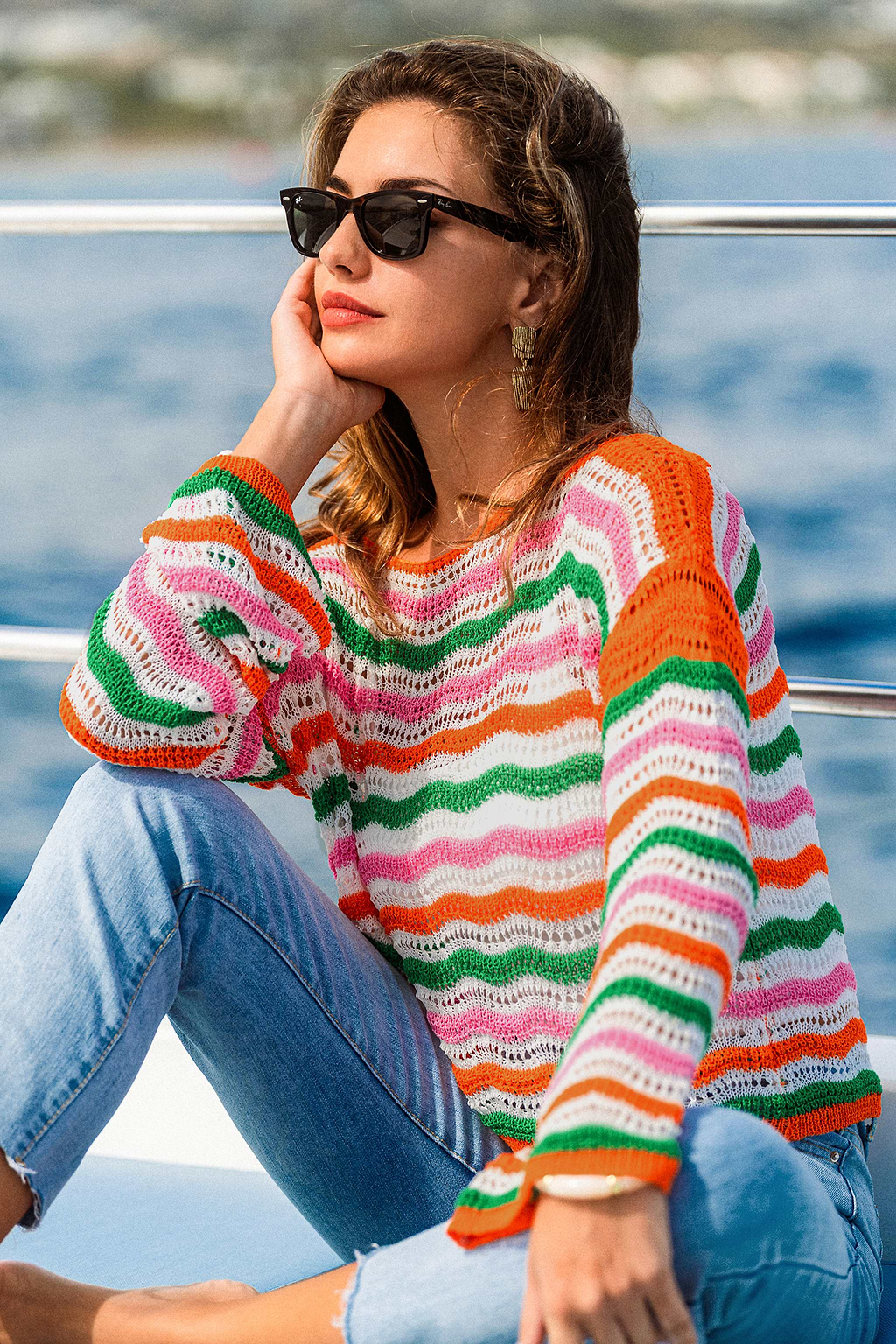 Good Day Energy Striped Sweater