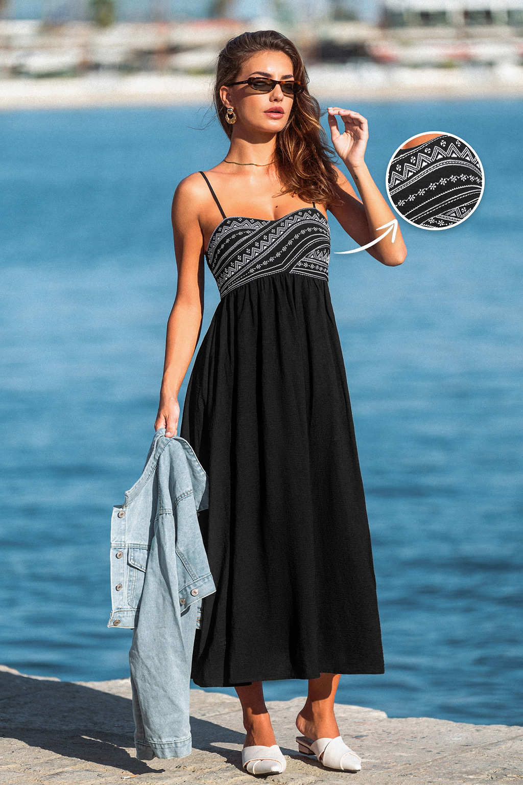 Peace of Mind Black Maxi Dress
