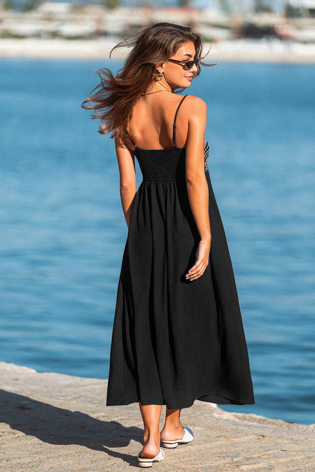 Peace of Mind Black Maxi Dress