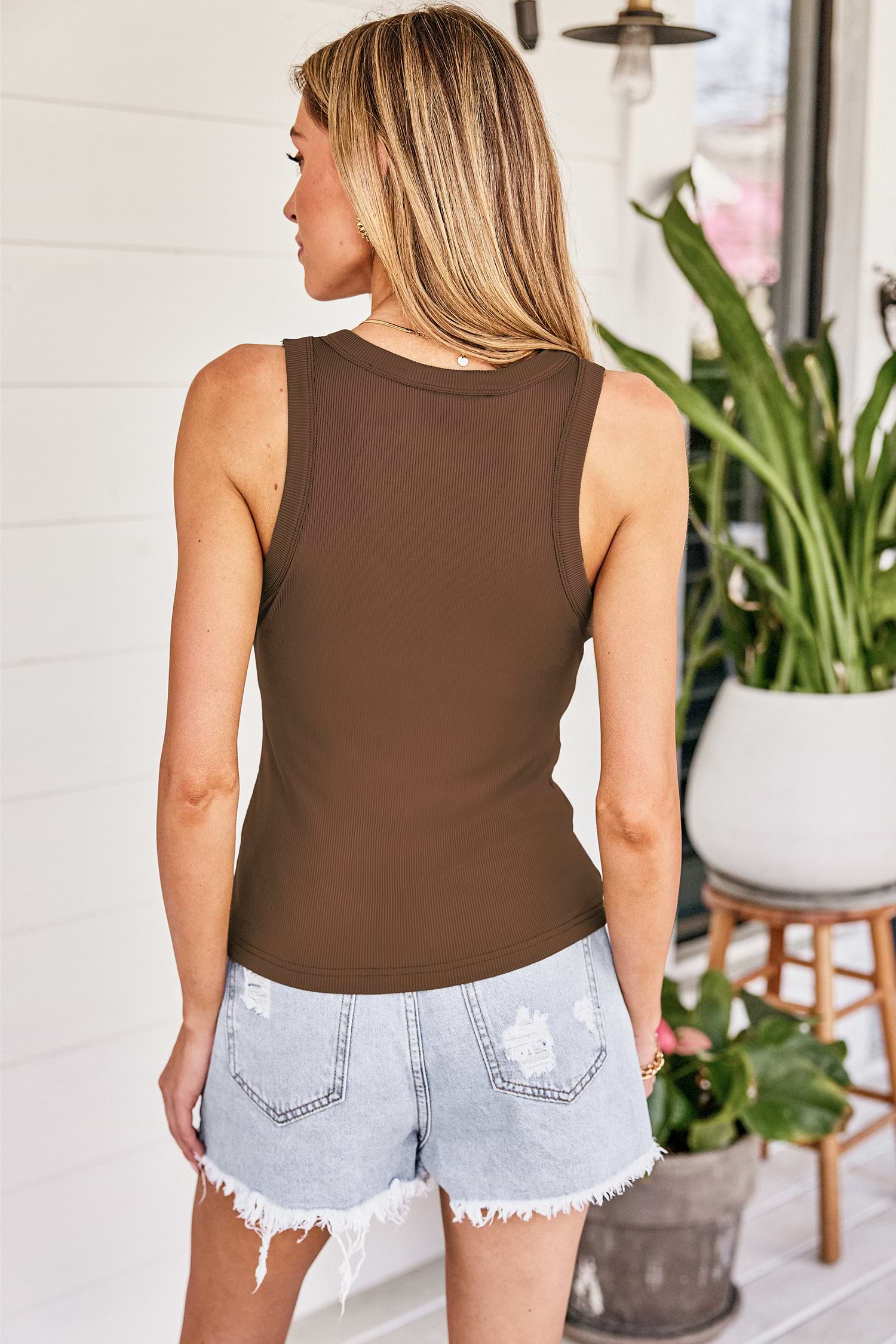 The Usual Brown Tank Top | Sleeveless Comfort | Cupshe