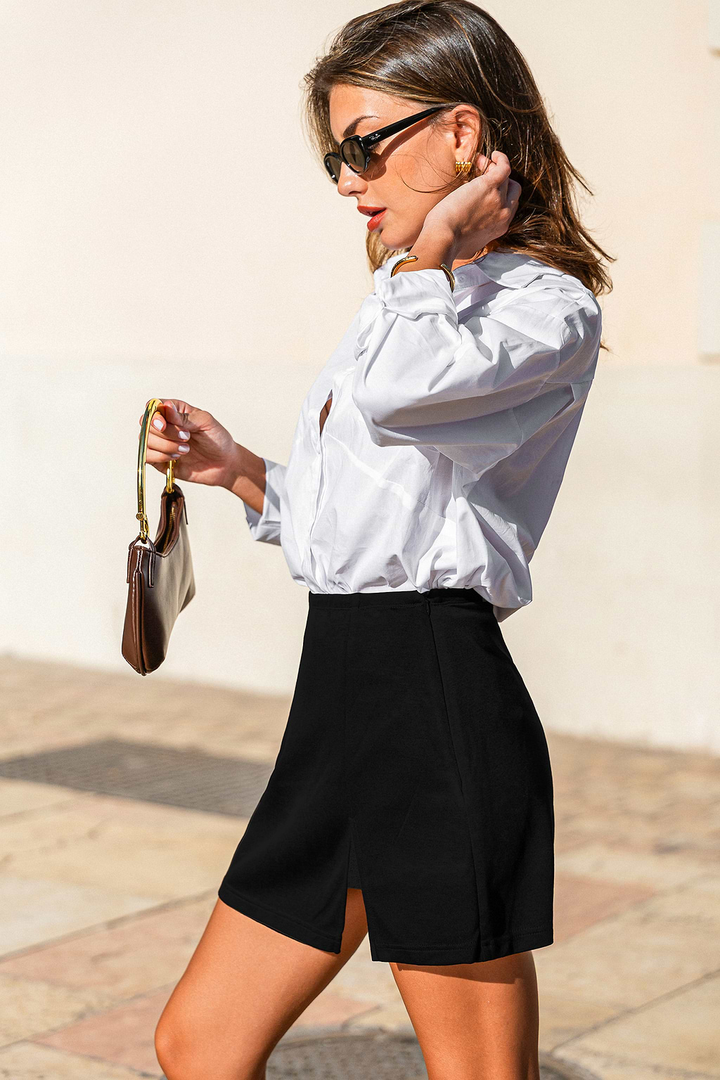 Gonna-pantalone nera Flirty by Nature