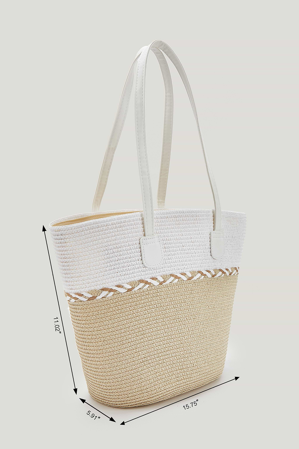 Beach on Repeat Straw Bag