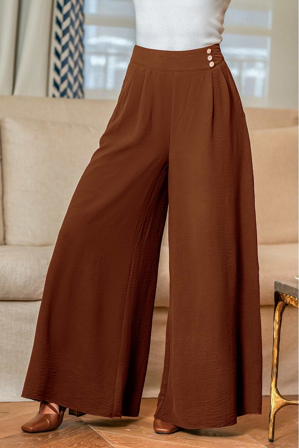 Elevated Ease Brown Pants