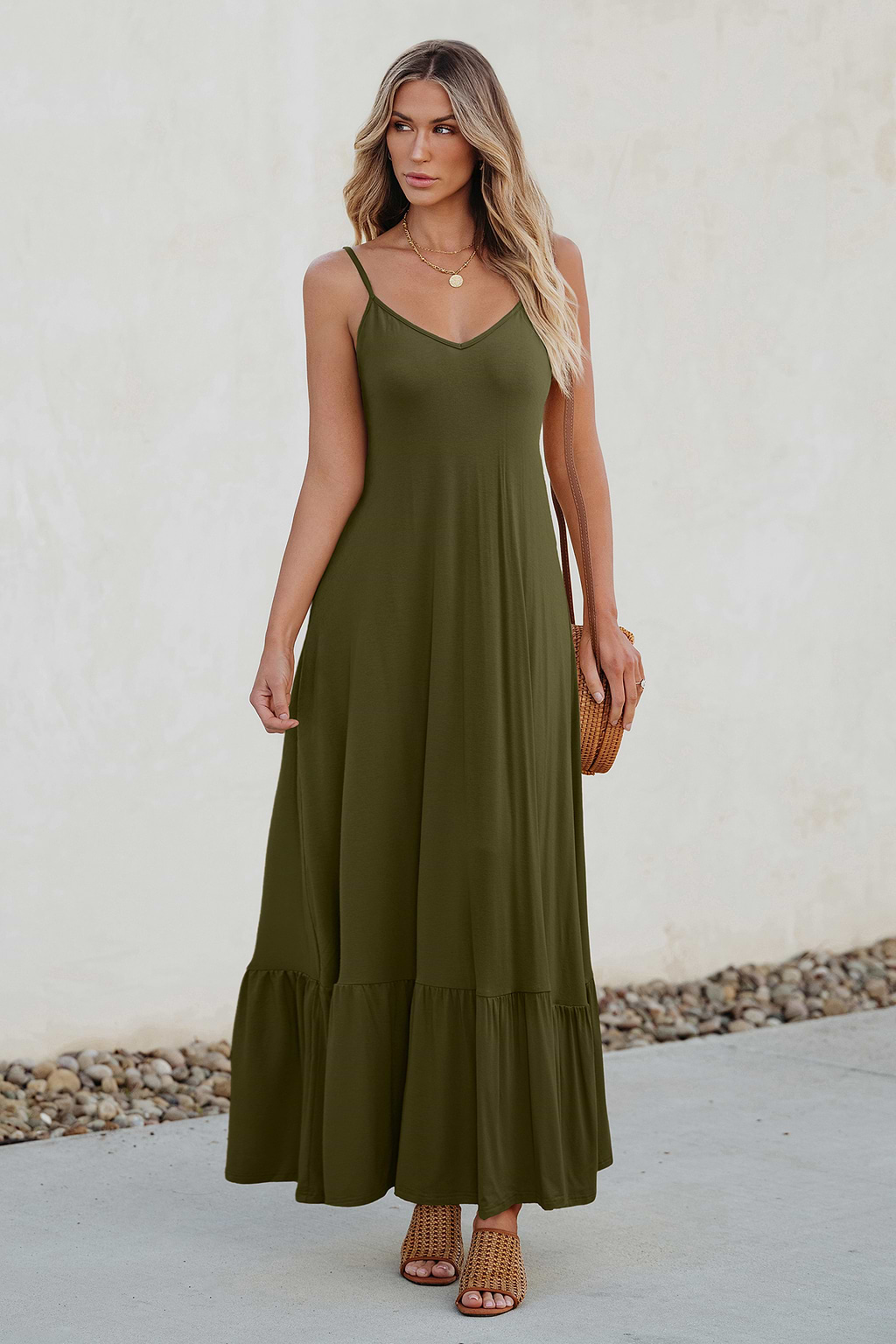 Always Dreamy Green Maxi Dress