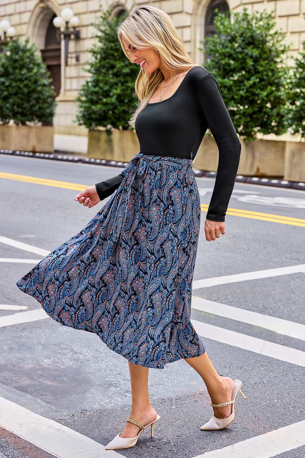 Feeling Fancy Paisley Midi Dress
