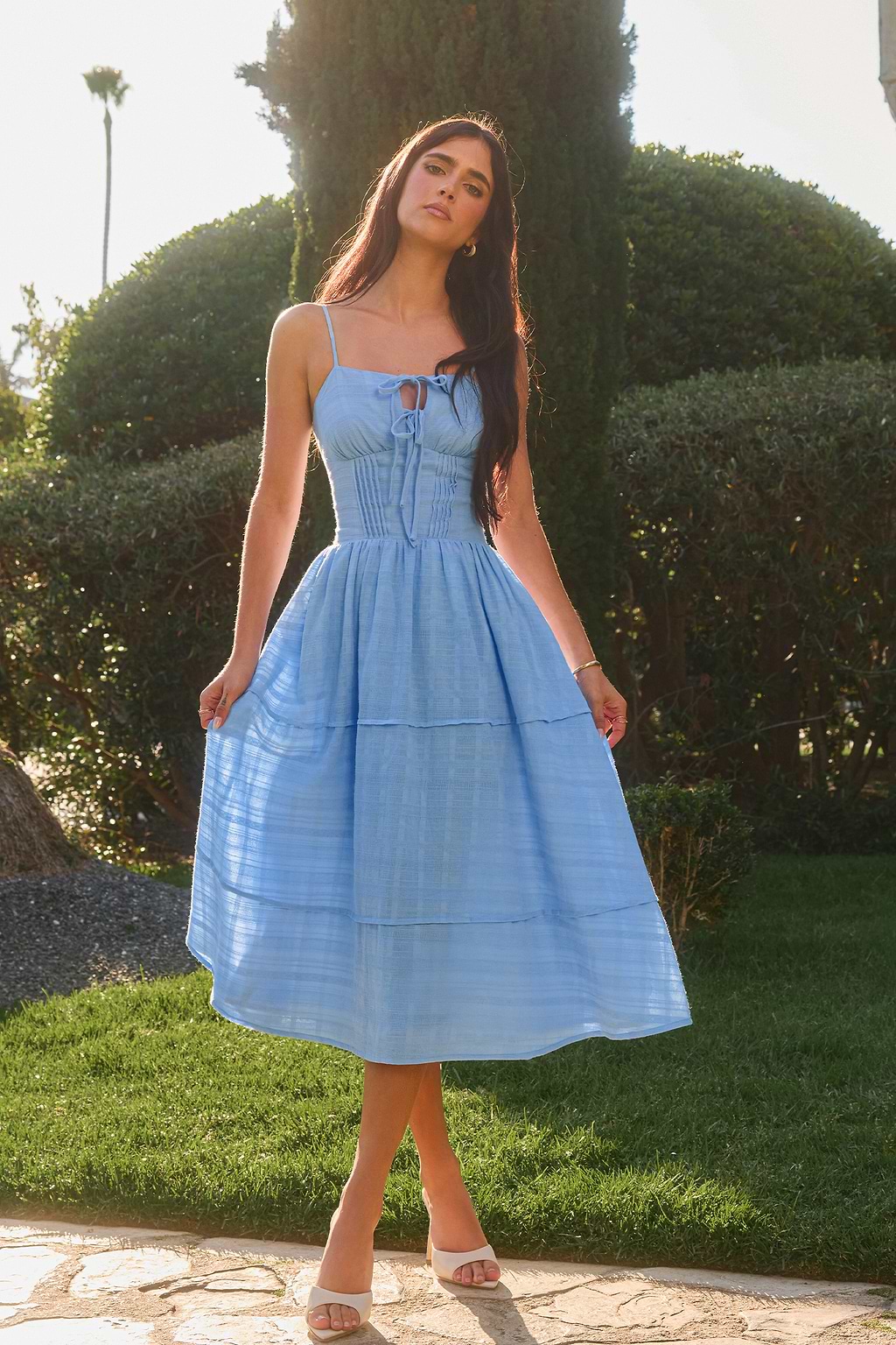x Renee & Elisha Herbert Garden Party Midi Dress