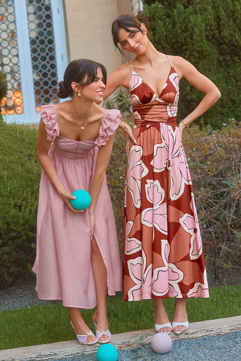 Vestido largo de baile lento de Renee y Elisha Herbert