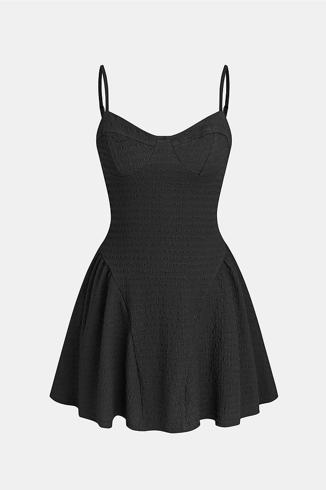x Renee & Elisha Herbert Black Swan Mini Dress x Renee & Elisha Herbert Black Swan Mini Dress
