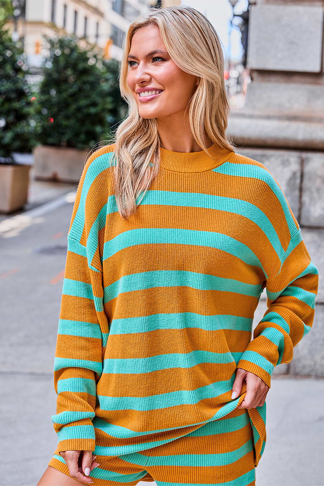 Stay Bright Striped Sweater