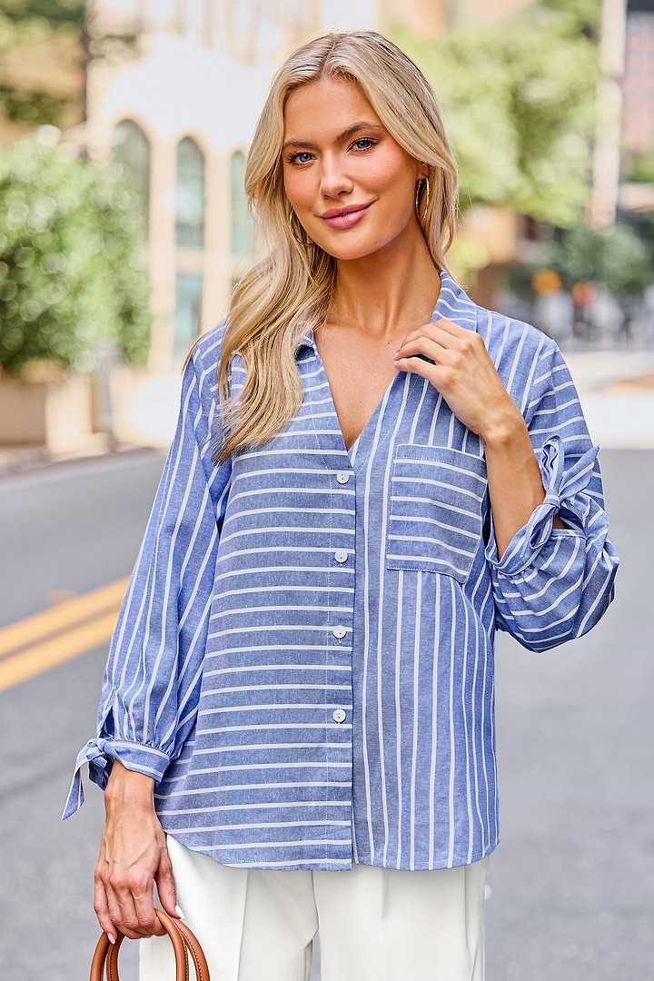 Tied Together Striped Shirt