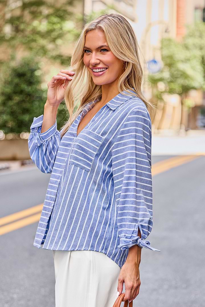 Tied Together Striped Shirt