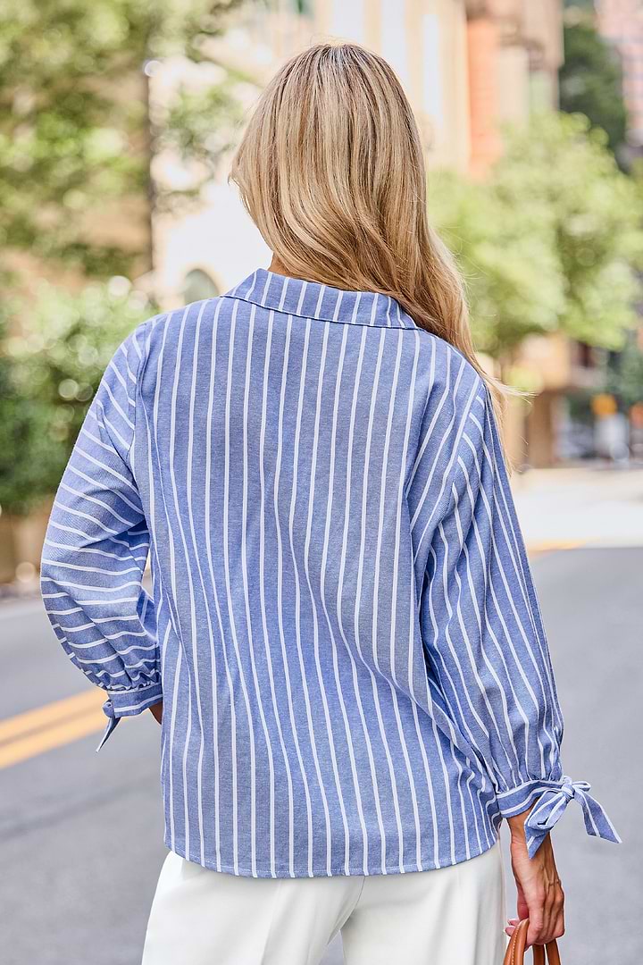 Tied Together Striped Shirt