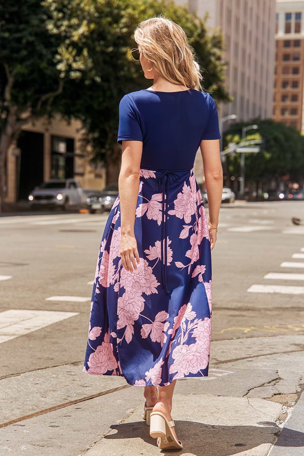 Promise Me Floral Midi-jurk