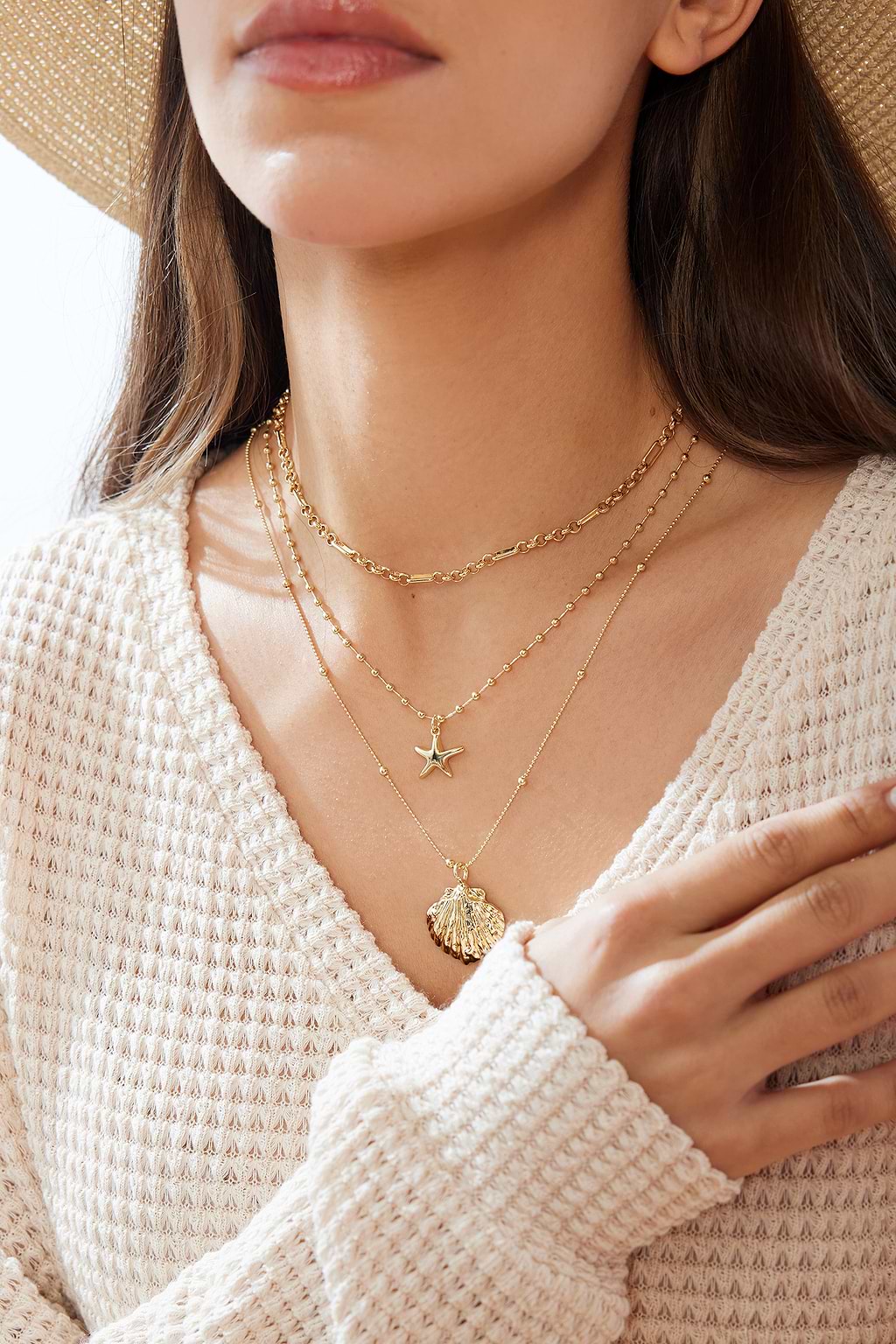 Sun & Fun Gold-Tone Necklace