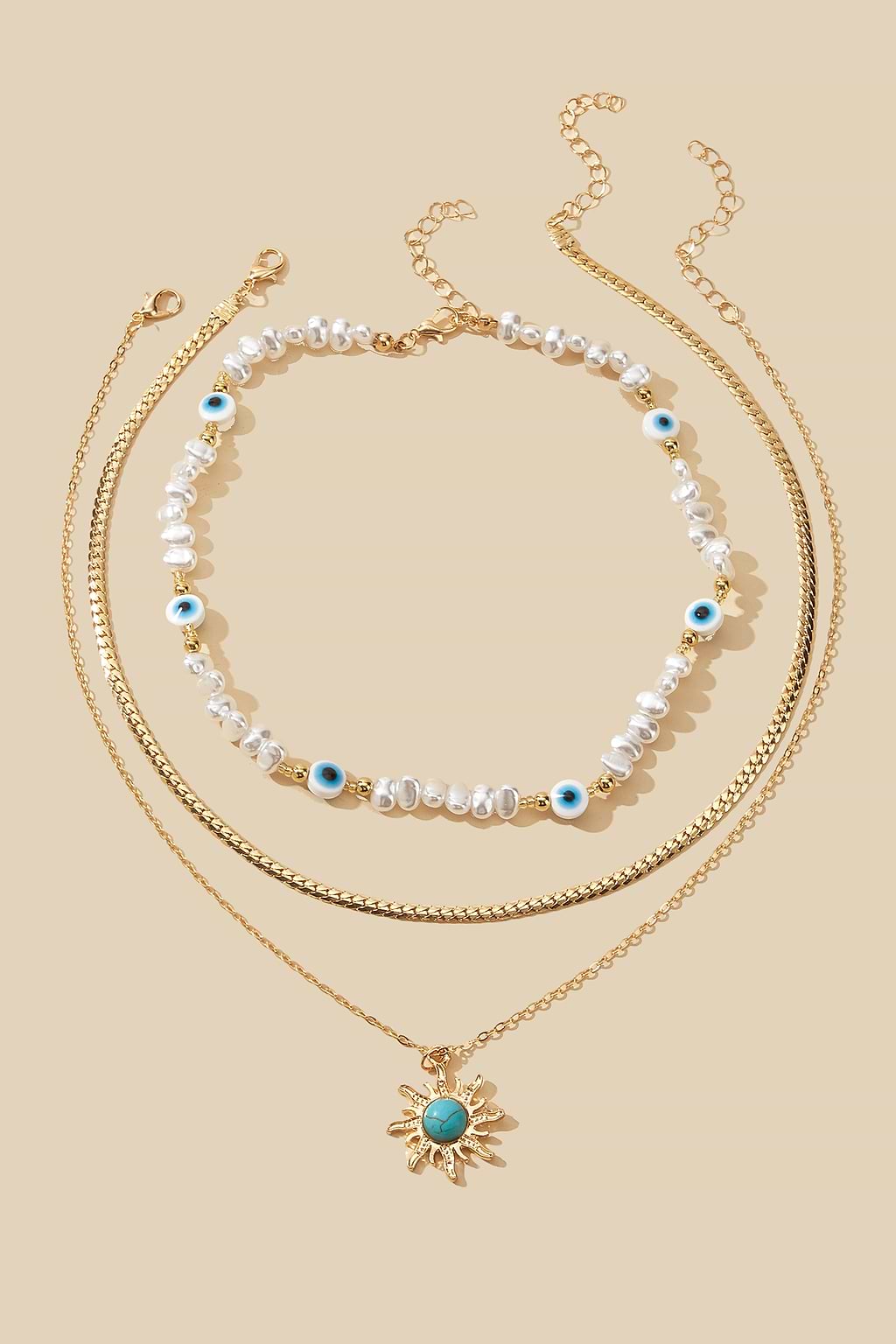 Eternal Orbit Gold-Tone Necklace