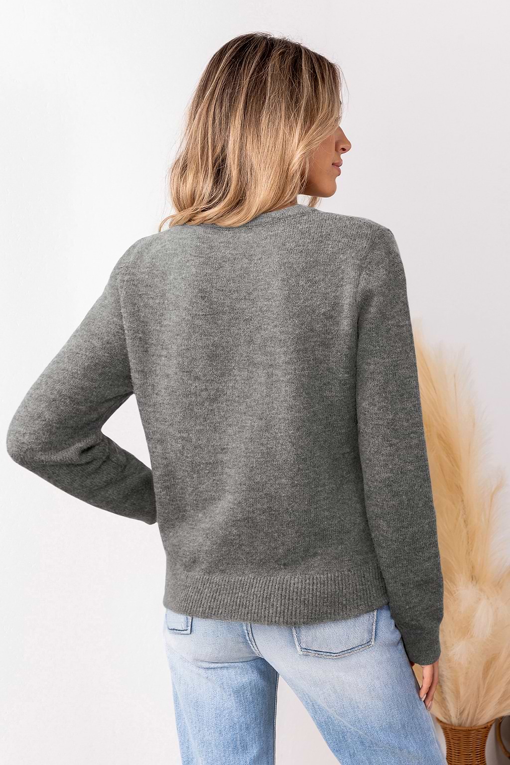 Crossed Paths Grey Top