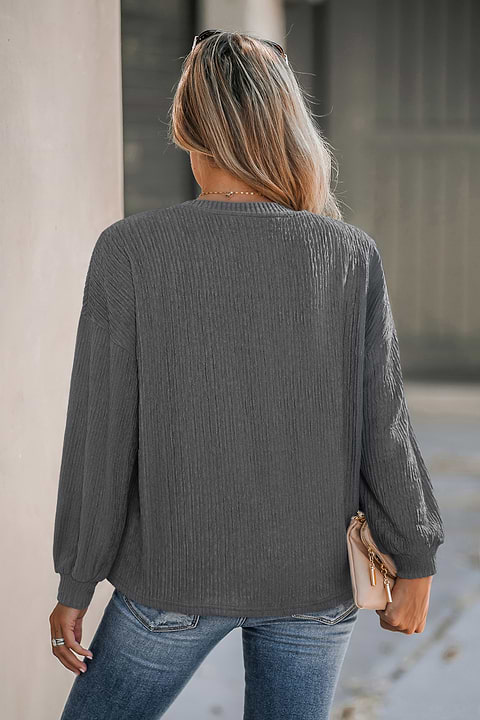 Bow Down Grey Top