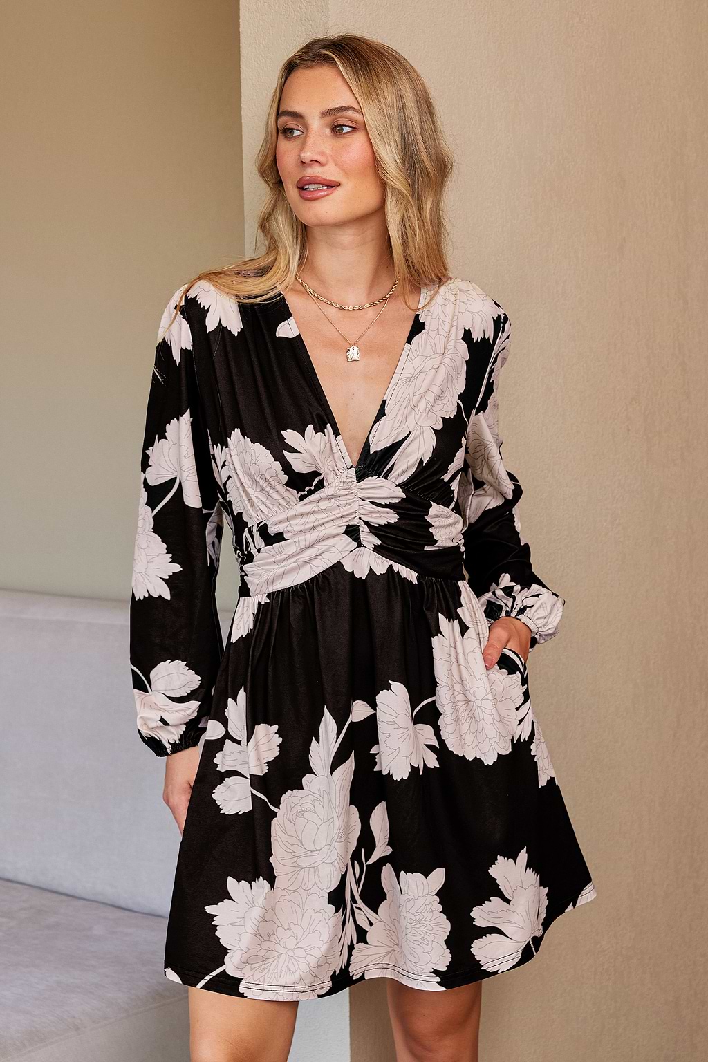 Fleur Fantasy Floral Mini Dress