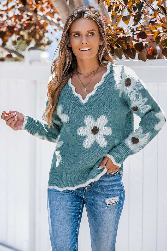 Soft Spot Floral Sweater