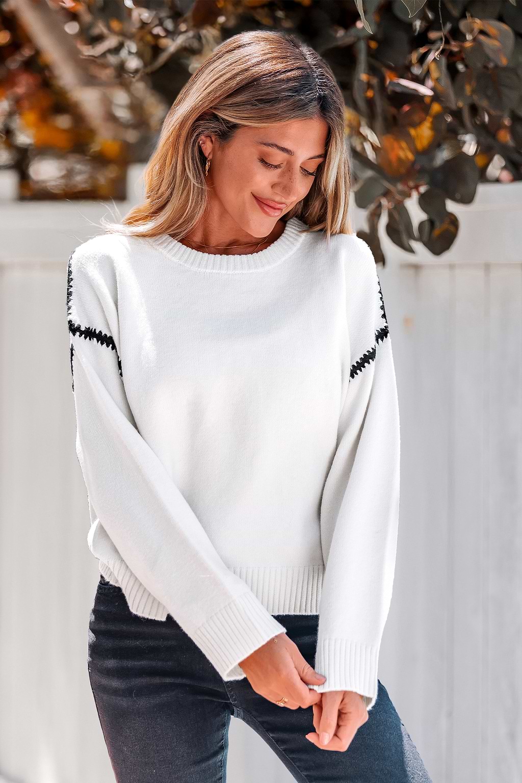 Maglione color crema 