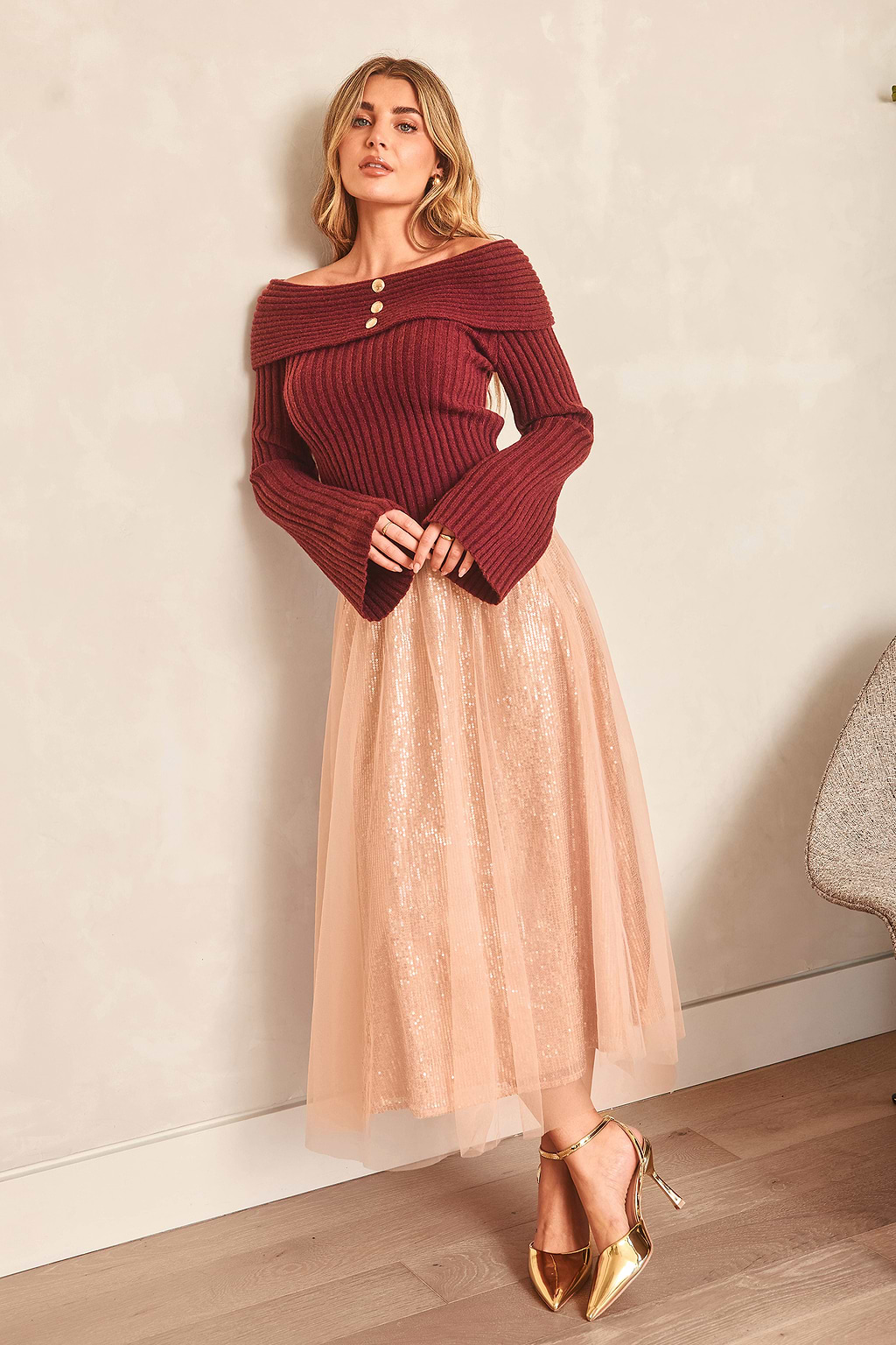 Twinkle All Night Pink Maxi Skirt