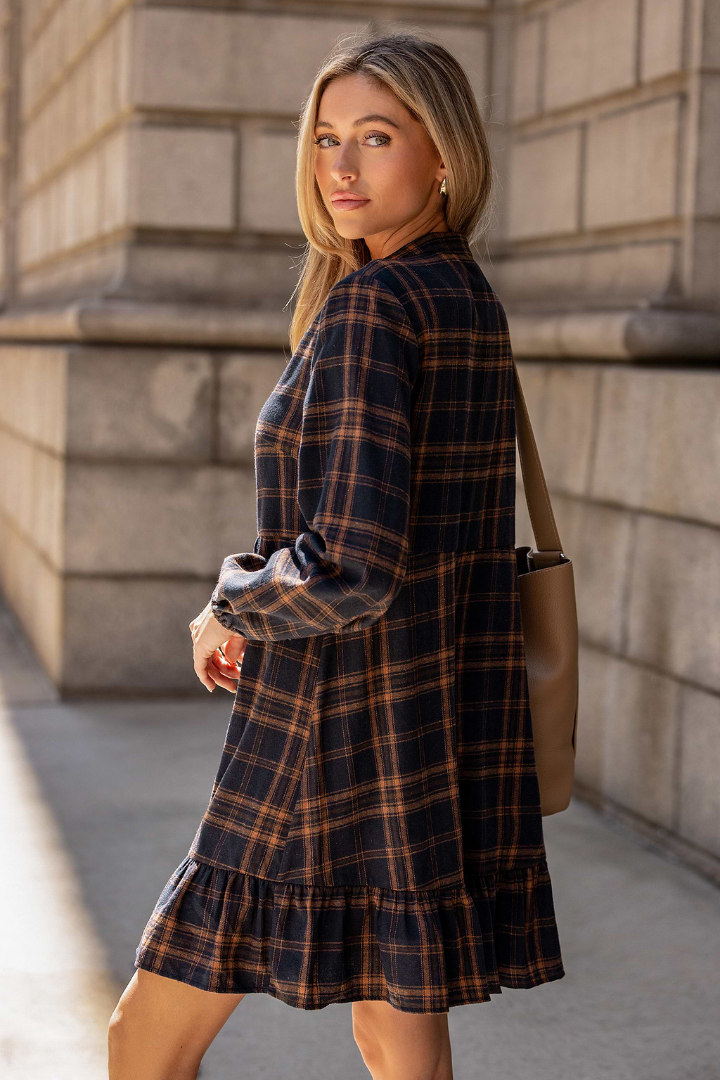 Classic Moves Plaid Mini Dress
