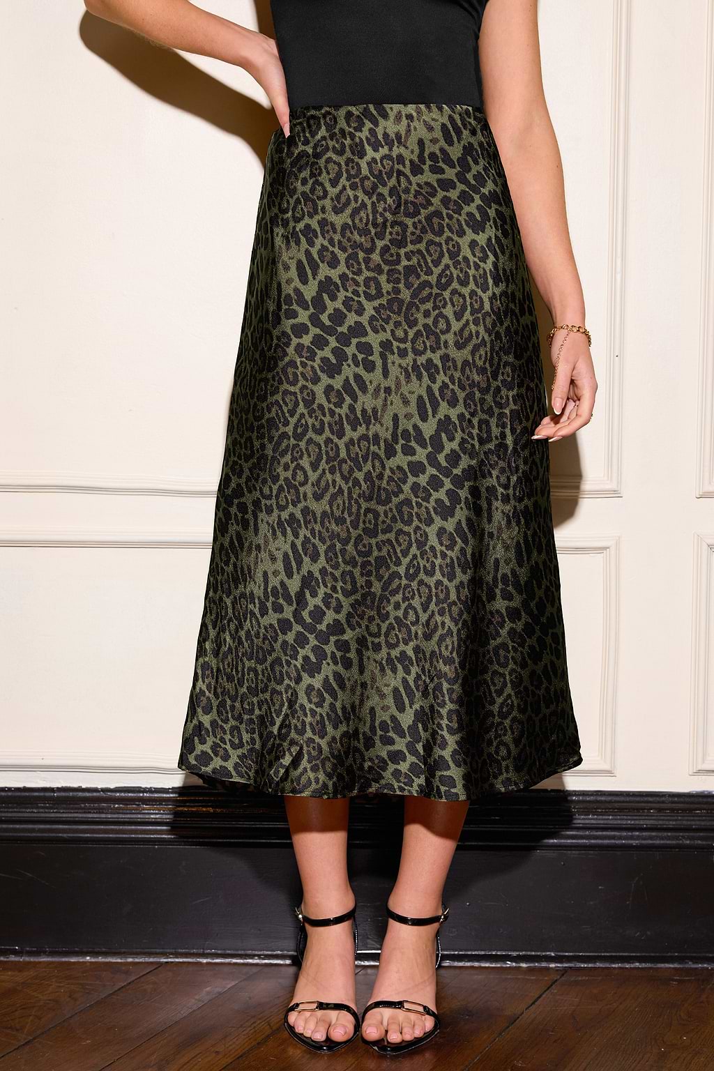 Leopard Print High Waist Skirt