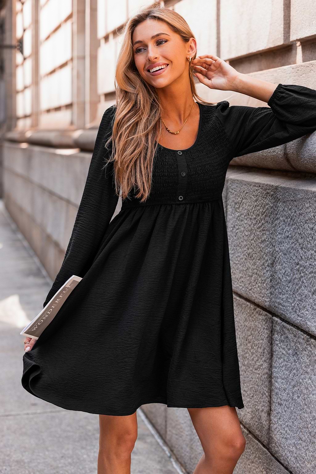 Tried & True Black Mini Dress