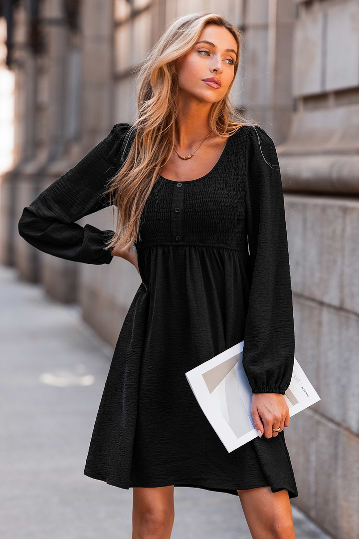 Tried & True Black Mini Dress