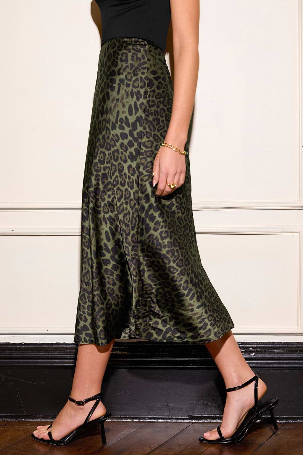 Leopard Print High Waist Skirt
