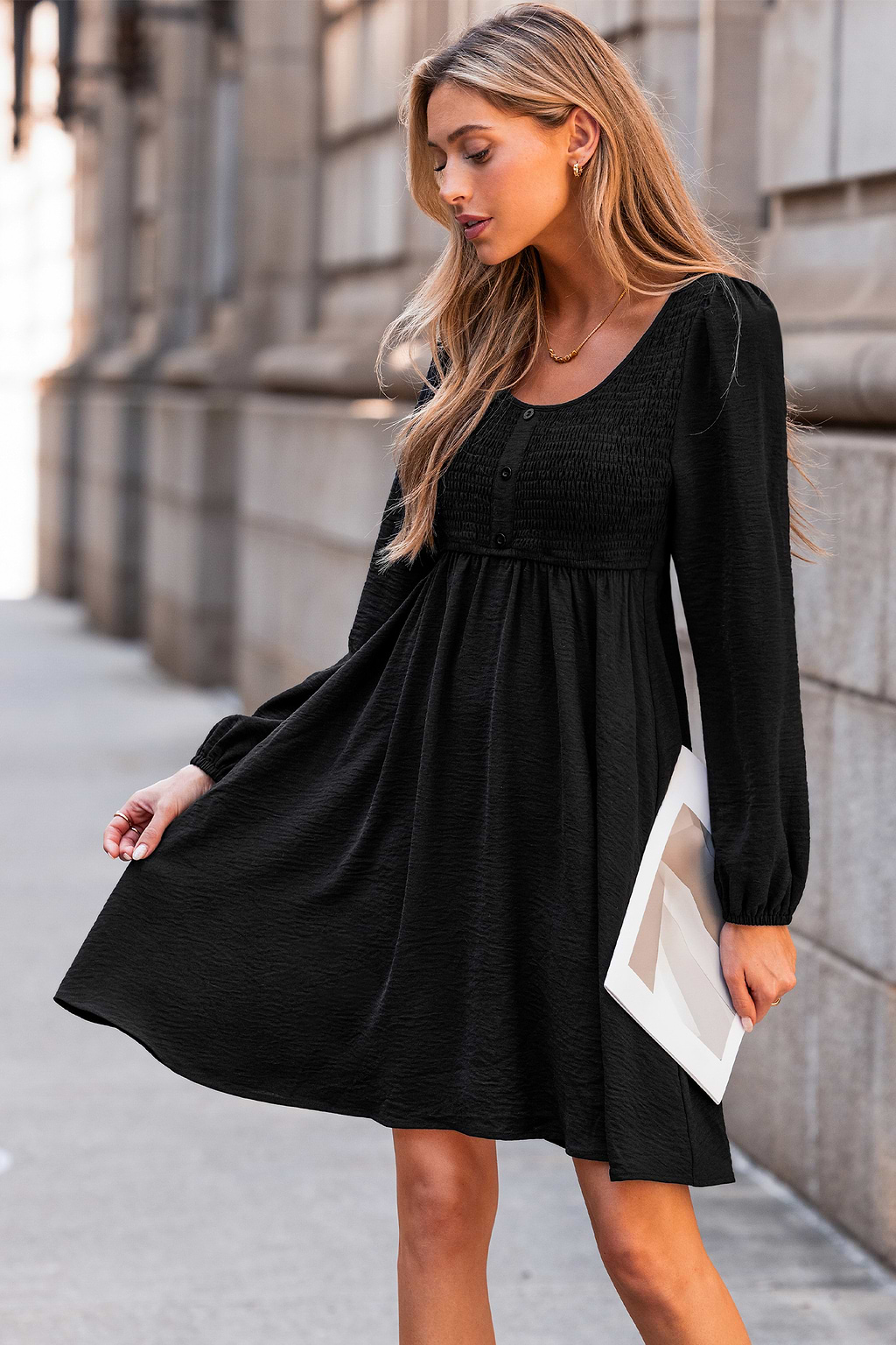 Tried & True Black Mini Dress