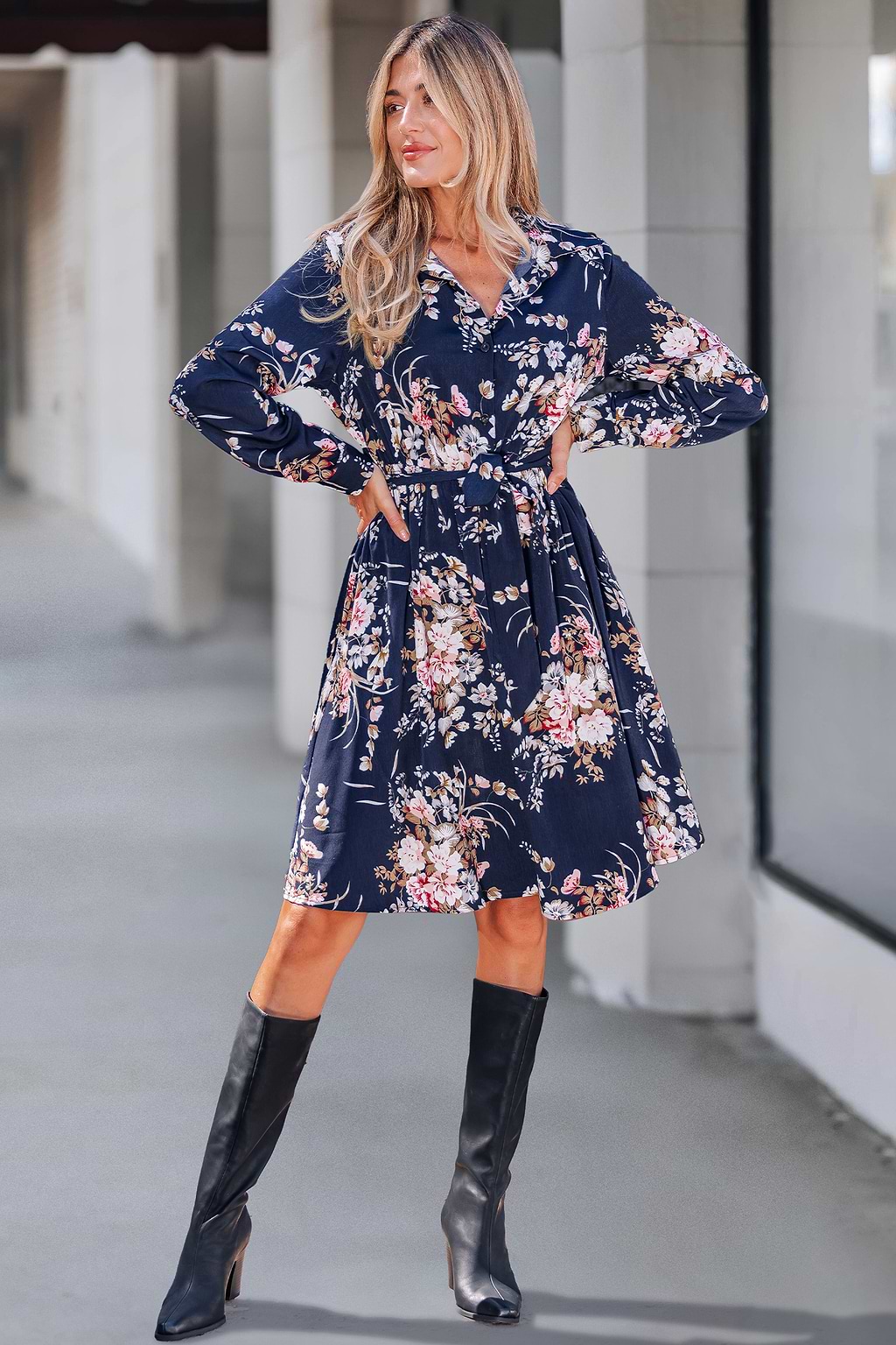 For Tonight Floral Midi Dress